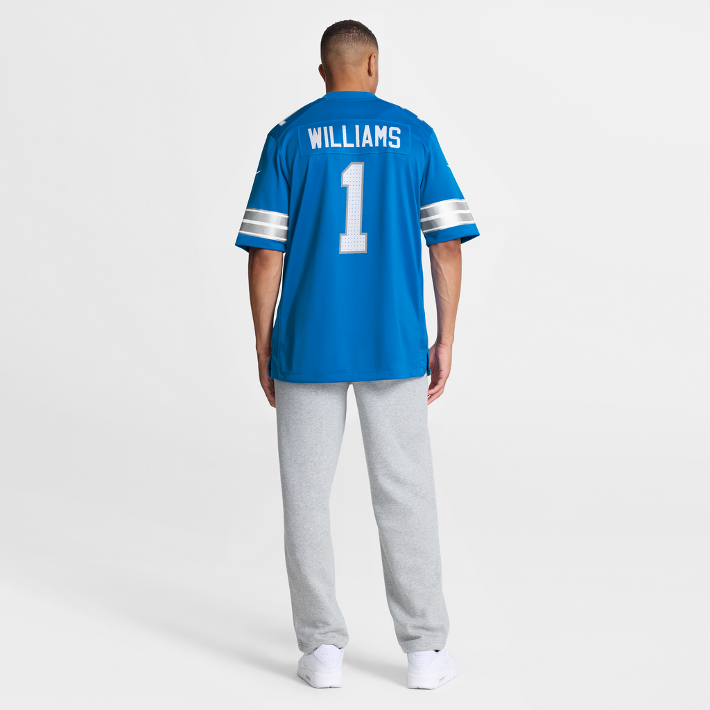 Men's Detroit Lions Jameson Williams Nike Blue Game Player Jersey