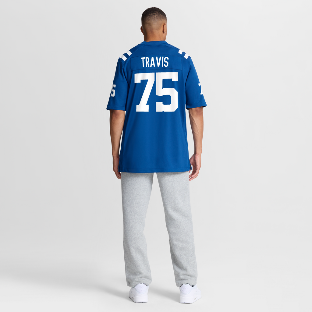 Men's Indianapolis Colts Jalen Travis Nike  Royal Team Game Jersey