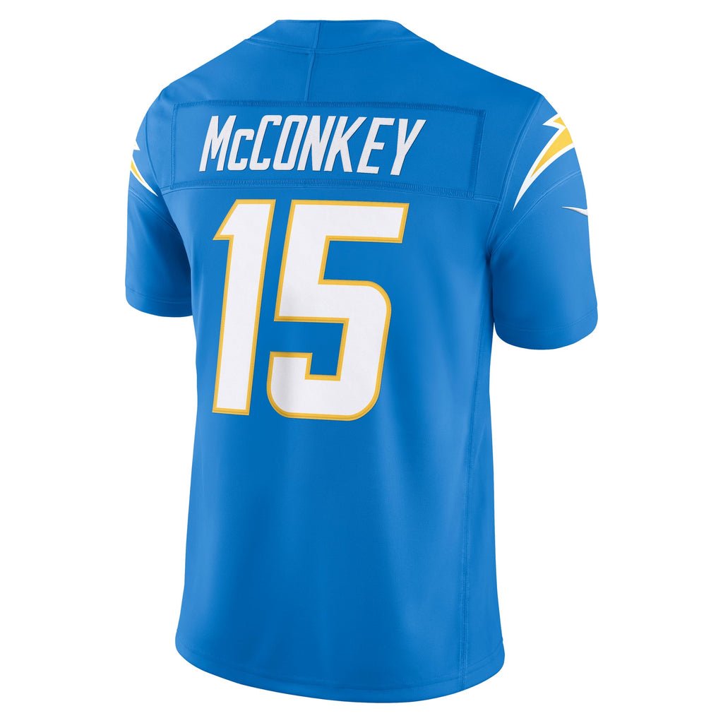 Men's Los Angeles Chargers Ladd McConkey Nike Navy Alternate Super Chargers Vapor F.U.S.E. Stitched Limited Jersey