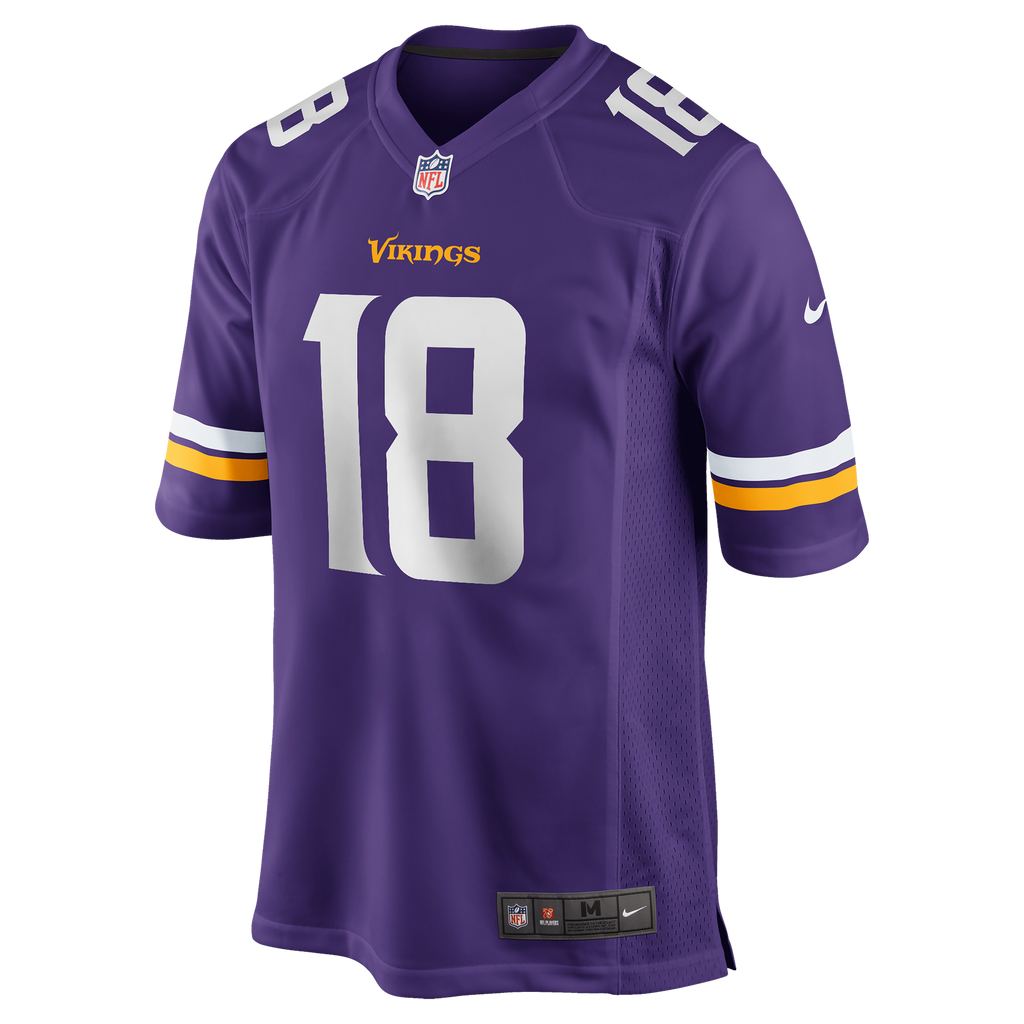 Men's Minnesota Vikings Justin Jefferson Nike White Game Player Jersey