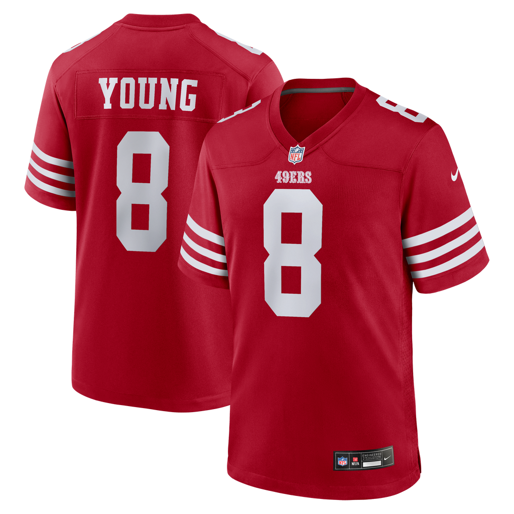 Men's San Francisco 49ers Steve Young Nike Scarlet Retired Player Game Jersey