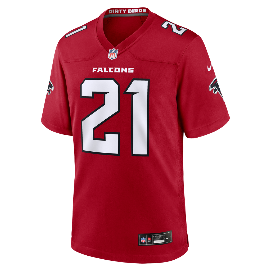 Men's Atlanta Falcons Deion Sanders Nike Red Retired Player Game Jersey