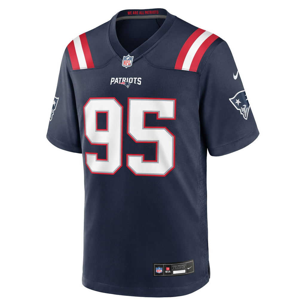 Men's New England Patriots Eric Gregory Nike Navy Team Game Jersey