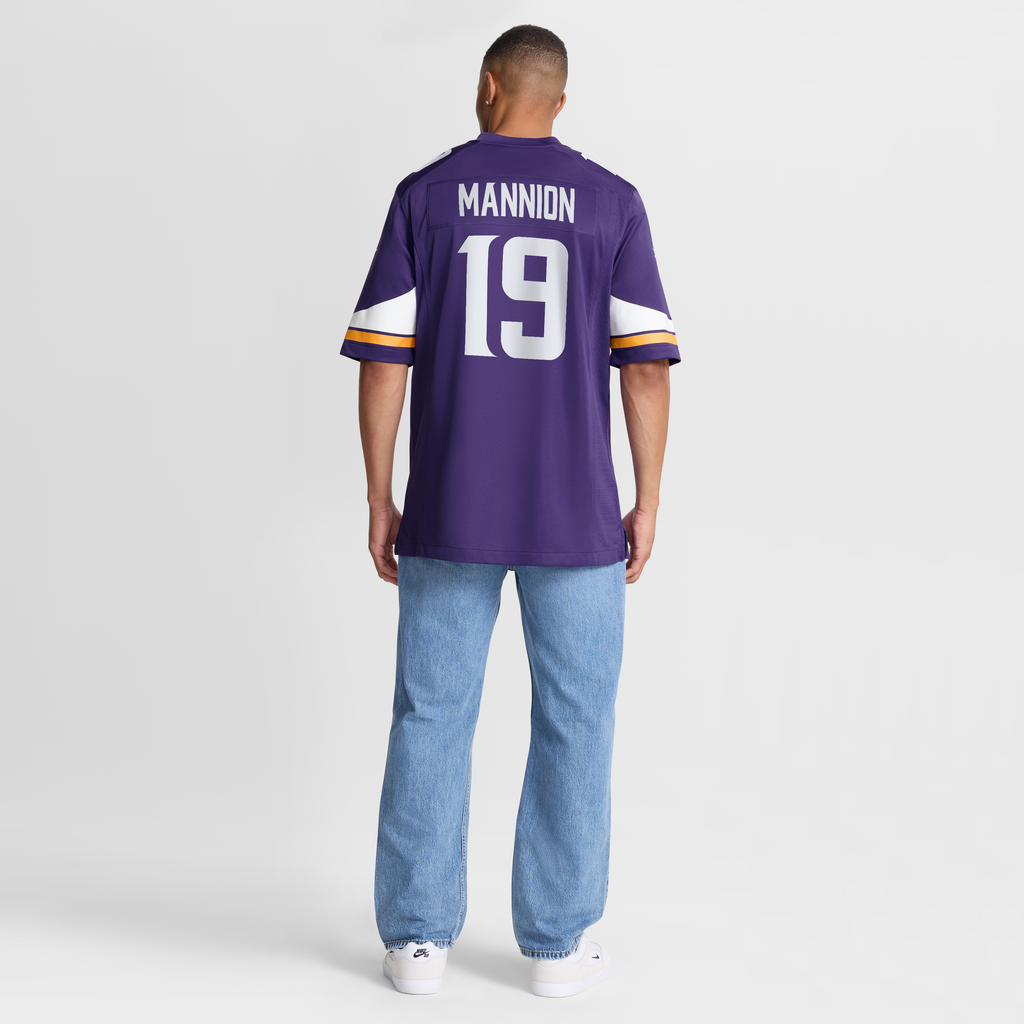 Men's Minnesota Vikings Sean Mannion Nike  Purple  Game Jersey