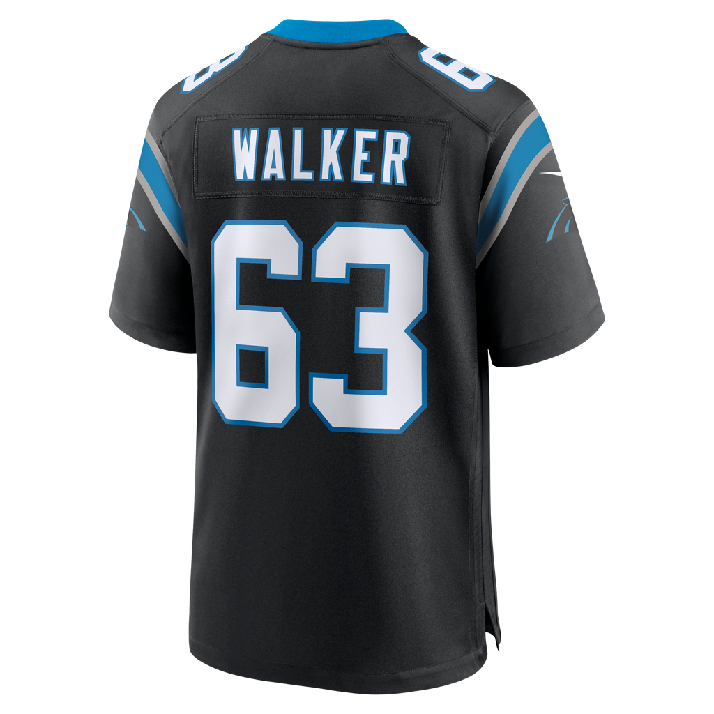 Men's Carolina Panthers Rasheed Walker Nike  Black Team Game Jersey