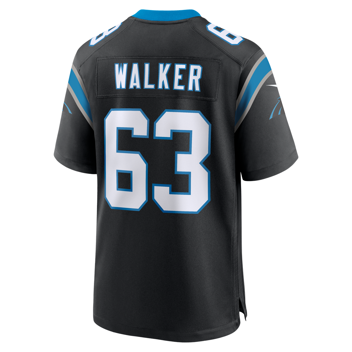 Men's Carolina Panthers Rasheed Walker Nike  Black Team Game Jersey