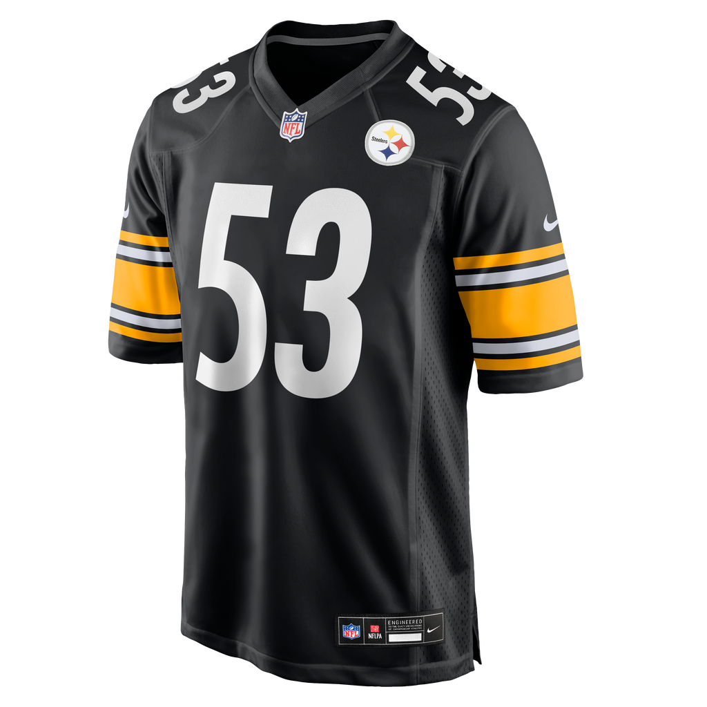 Men's Pittsburgh Steelers JaWhaun Bentley Nike  Black Team Game Jersey