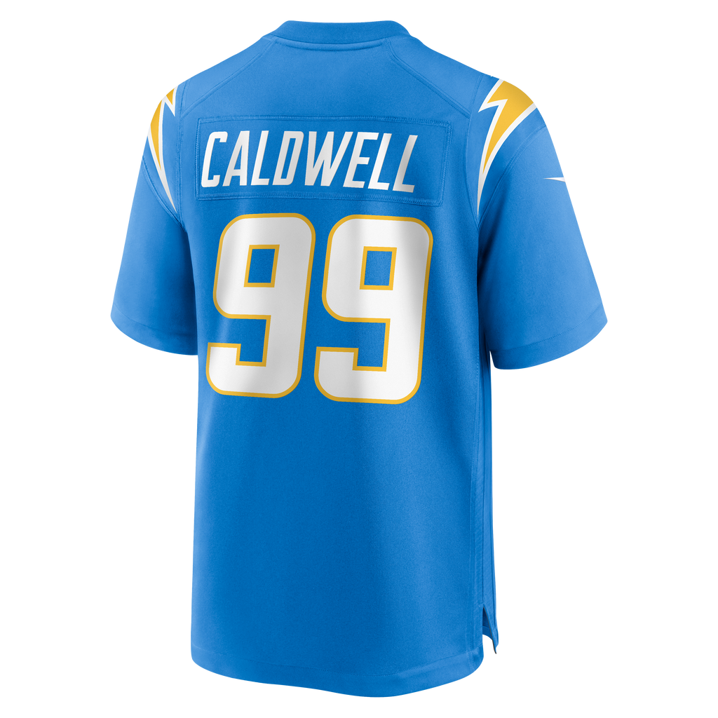 Men's Los Angeles Chargers Jamaree Caldwell Nike  Powder Blue Team Game Jersey
