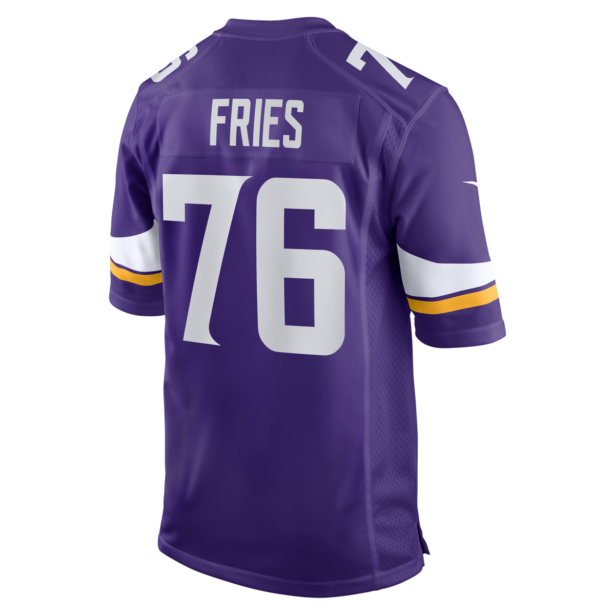 Men's Minnesota Vikings Will Fries Nike  Purple Team Game Jersey
