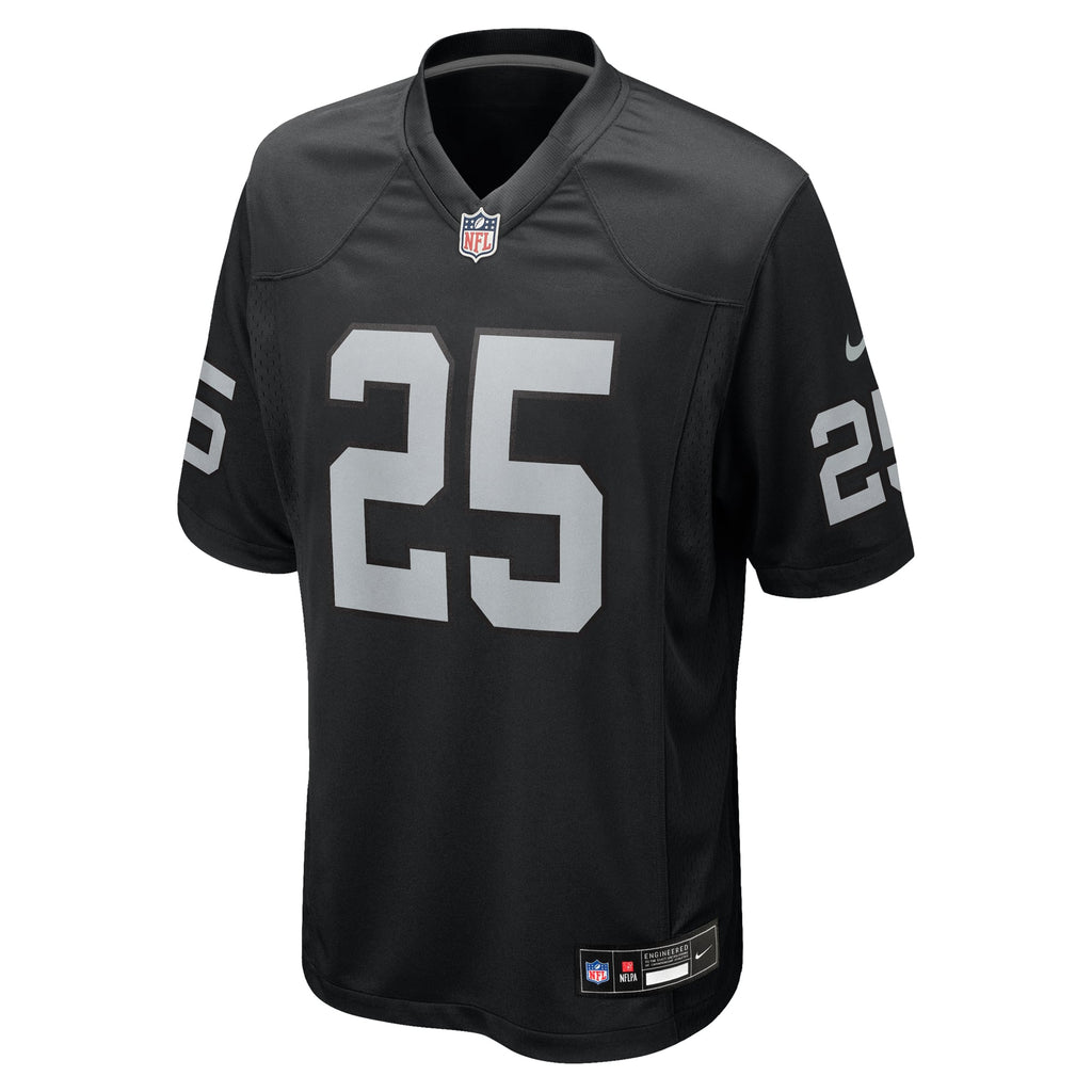 Men's Las Vegas Raiders Fred Biletnikoff Nike Black Game Retired Player Jersey
