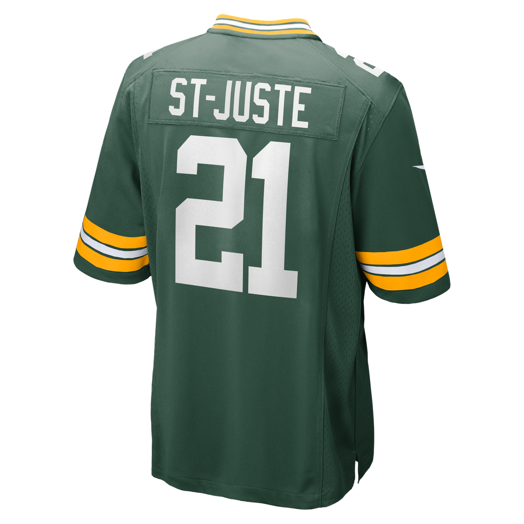 Men's Green Bay Packers Benjamin St-Juste Nike  Green Team Game Jersey