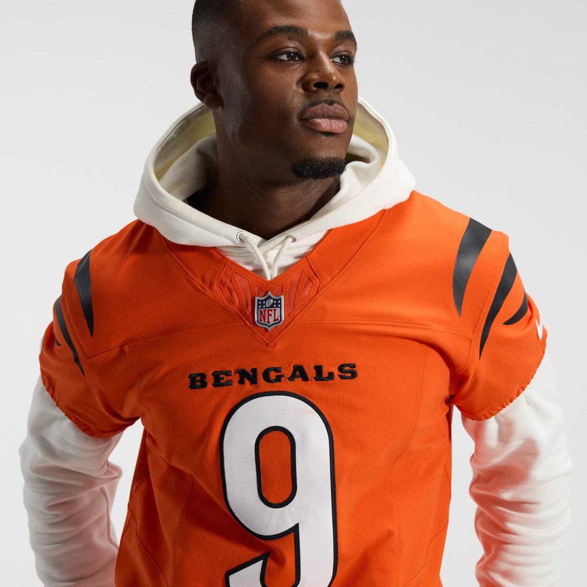 Men's Cincinnati Bengals Joe Burrow Nike Orange Team Vapor F.U.S.E. Elite Jersey