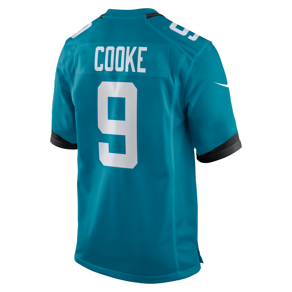 Men's Jacksonville Jaguars Logan Cooke Nike Teal Game Jersey