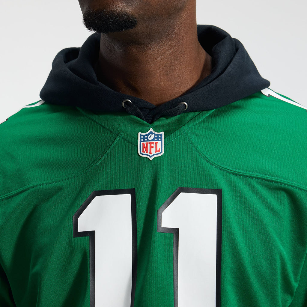 Men's Philadelphia Eagles A.J. Brown Nike Midnight Green Team Game Jersey