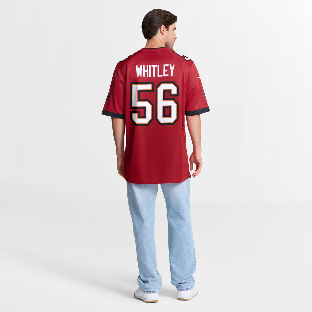 Men's Tampa Bay Buccaneers Benton Whitley Nike  Red Team Game Jersey
