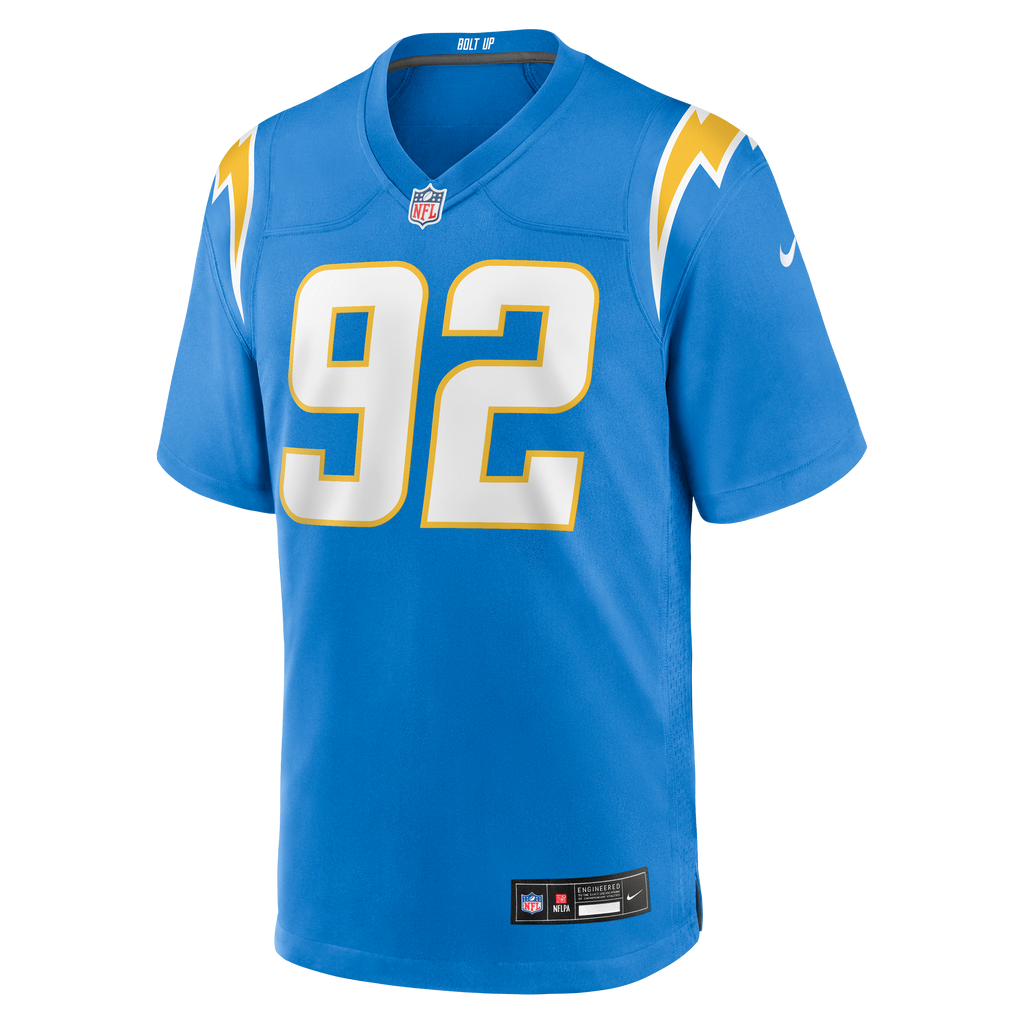 Men's Los Angeles Chargers Justin Eboigbe Nike  Powder Blue Team Game Jersey