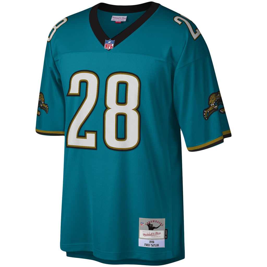 Men's Jacksonville Jaguars Fred Taylor Mitchell & Ness White Legacy Replica Jersey