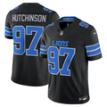 Men's Detroit Lions Aidan Hutchinson Nike Black Alternate Vapor F.U.S.E. Stitched Limited Jersey