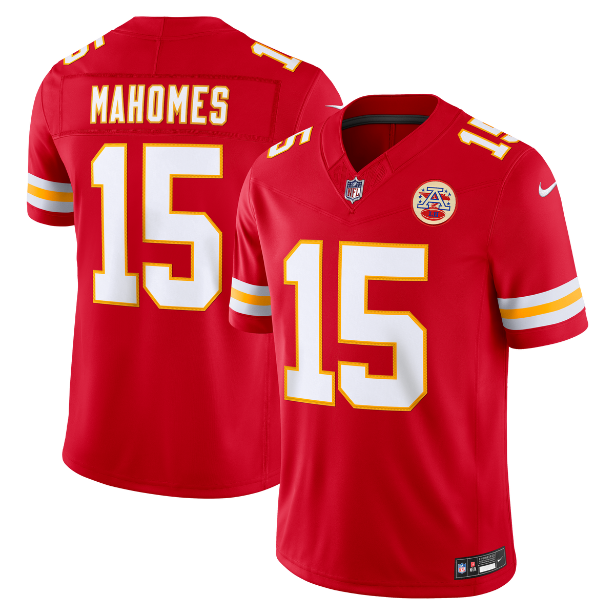 Men's Kansas City Chiefs Patrick Mahomes Nike White Vapor F.U.S.E. Stitched Limited Jersey