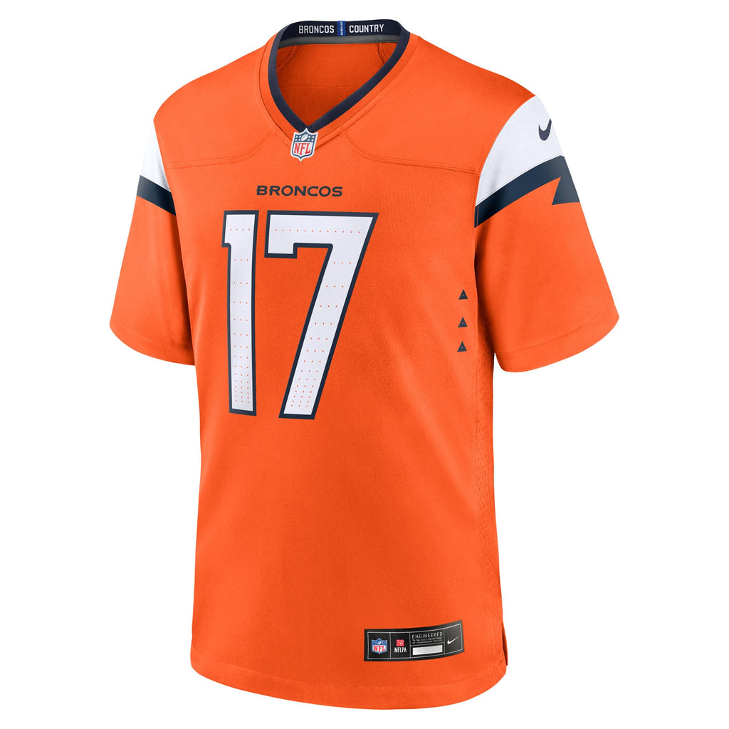 Men's Denver Broncos Lil'Jordan Humphrey Nike  Orange Team Game Jersey