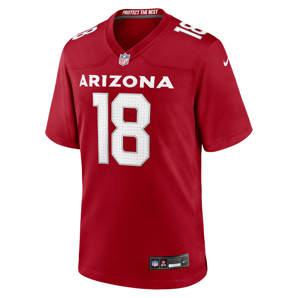 Men's Arizona Cardinals Marvin Harrison Jr. Nike Cardinal  Player Game Jersey