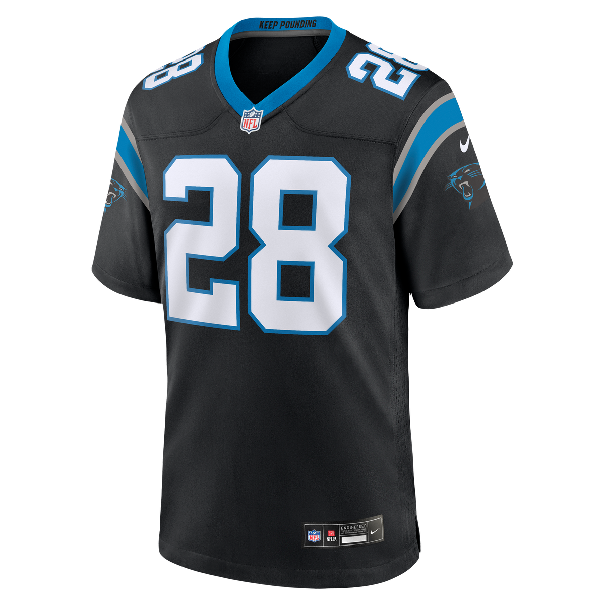 Men's Carolina Panthers AJ Dillon Nike  Black Team Game Jersey