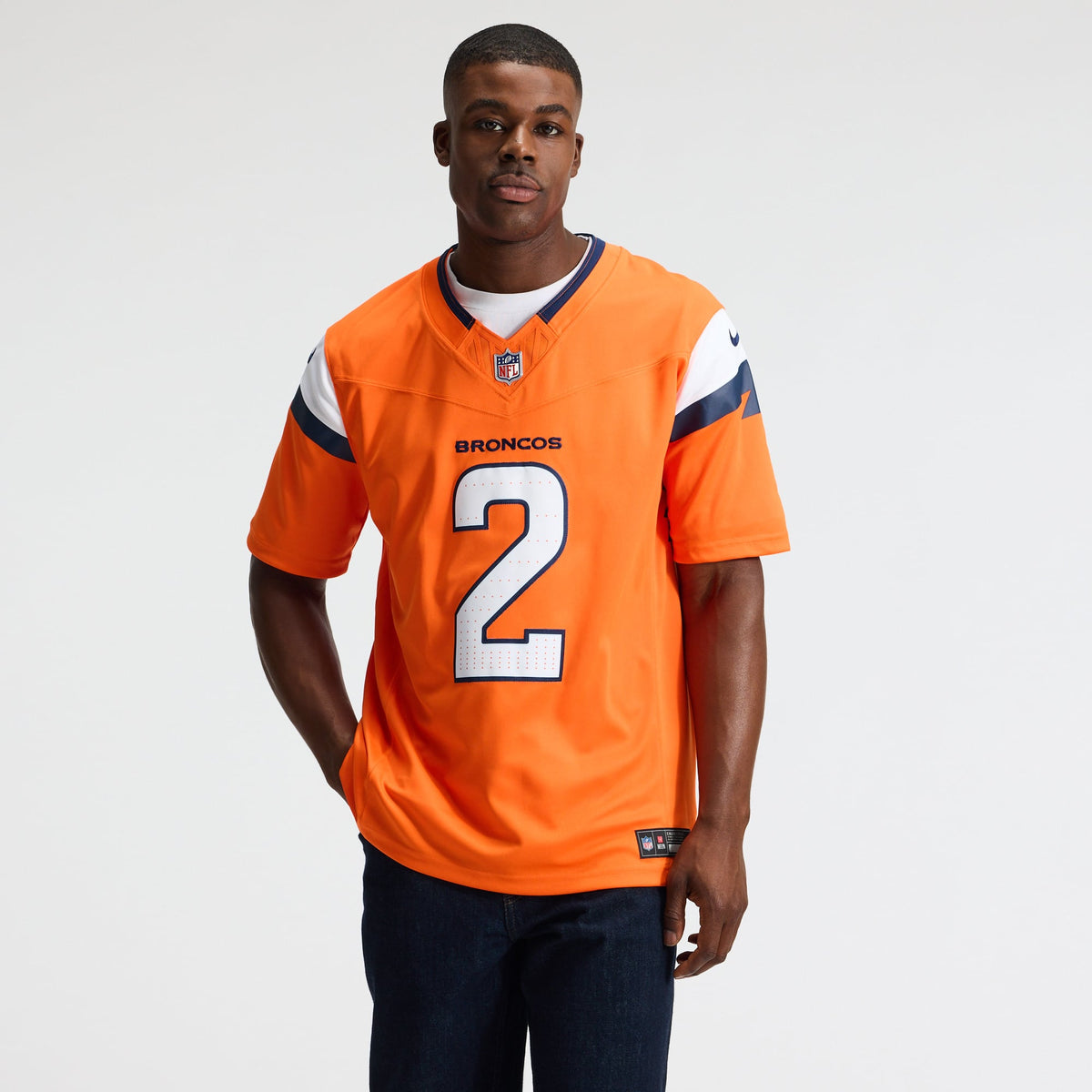 Men's Denver Broncos Pat Surtain II Nike White Vapor F.U.S.E. Stitched Limited Jersey