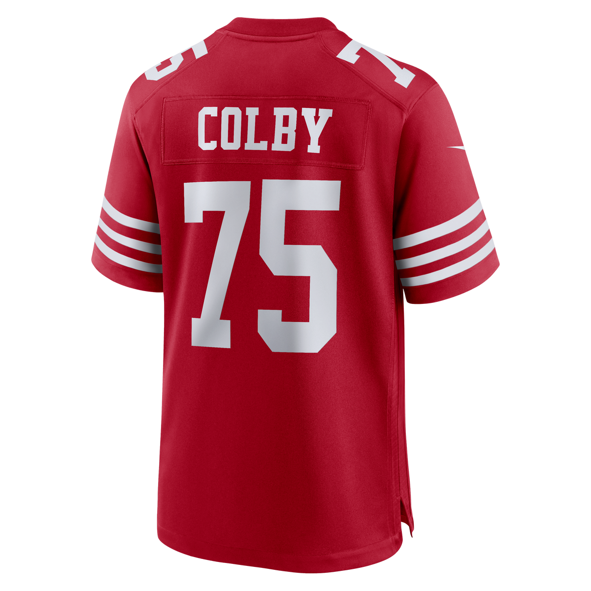 Men's San Francisco 49ers Connor Colby Nike  Scarlet Team Game Jersey