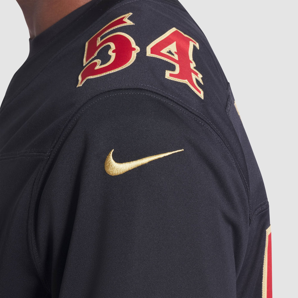 Men's San Francisco 49ers Fred Warner Nike Black Rivalries Collection Stitched Limited Jersey