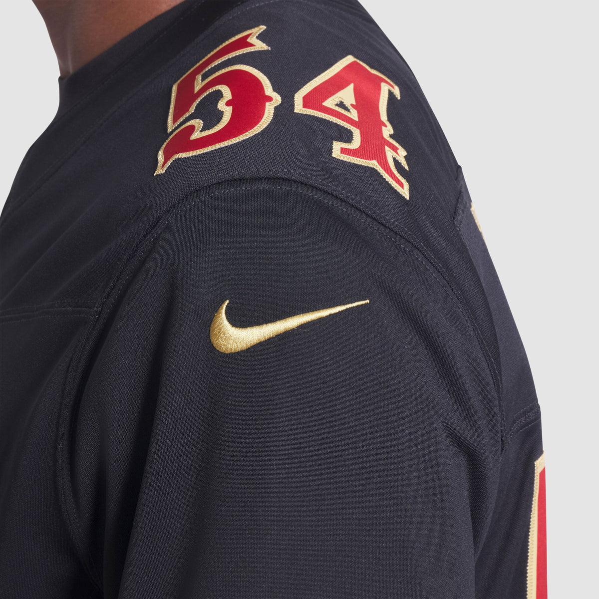 Men's San Francisco 49ers Fred Warner Nike Black Rivalries Collection Stitched Limited Jersey