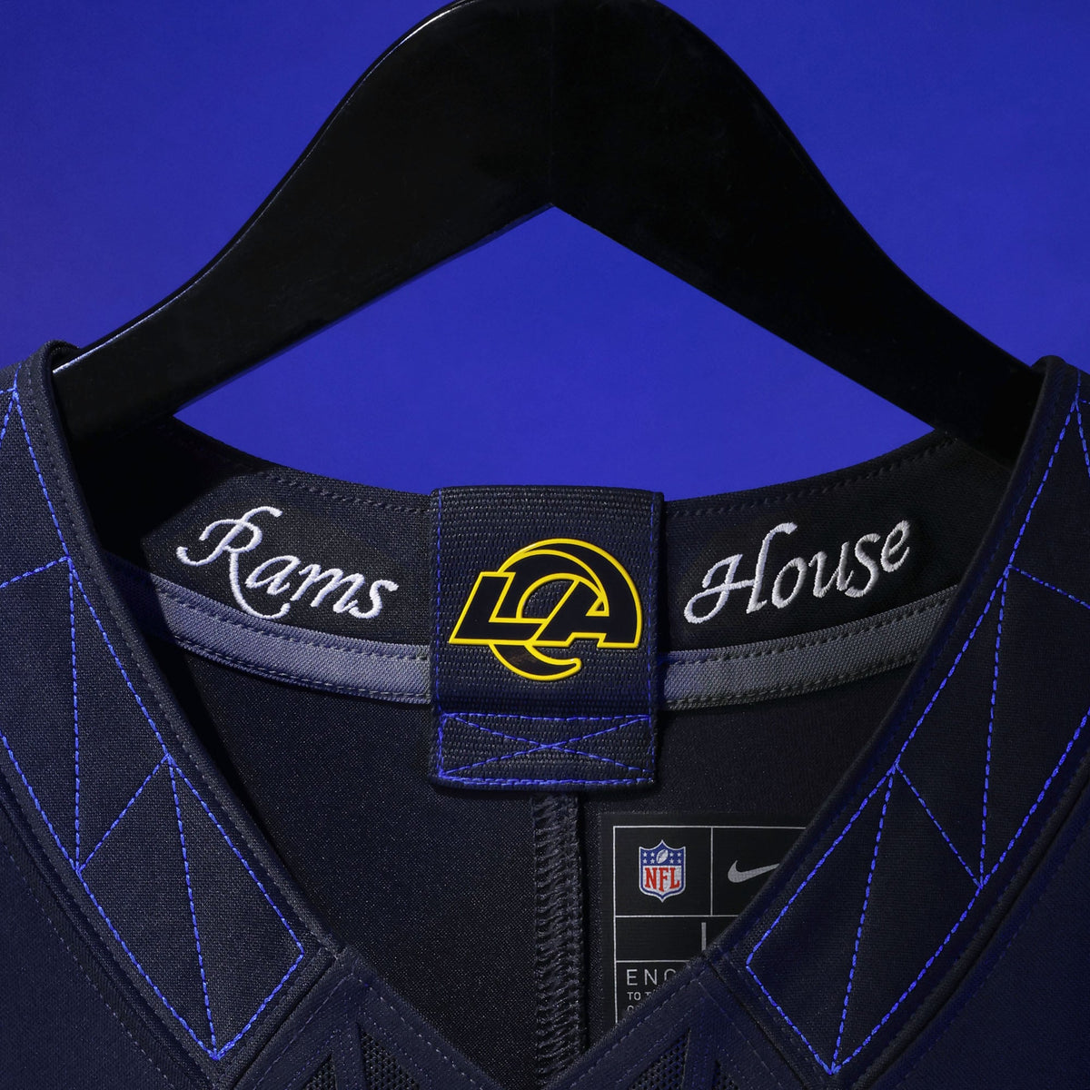 Men's Los Angeles Rams Kyren Williams Nike Dark Blue Rivalries Collection Stitched Limited Jersey