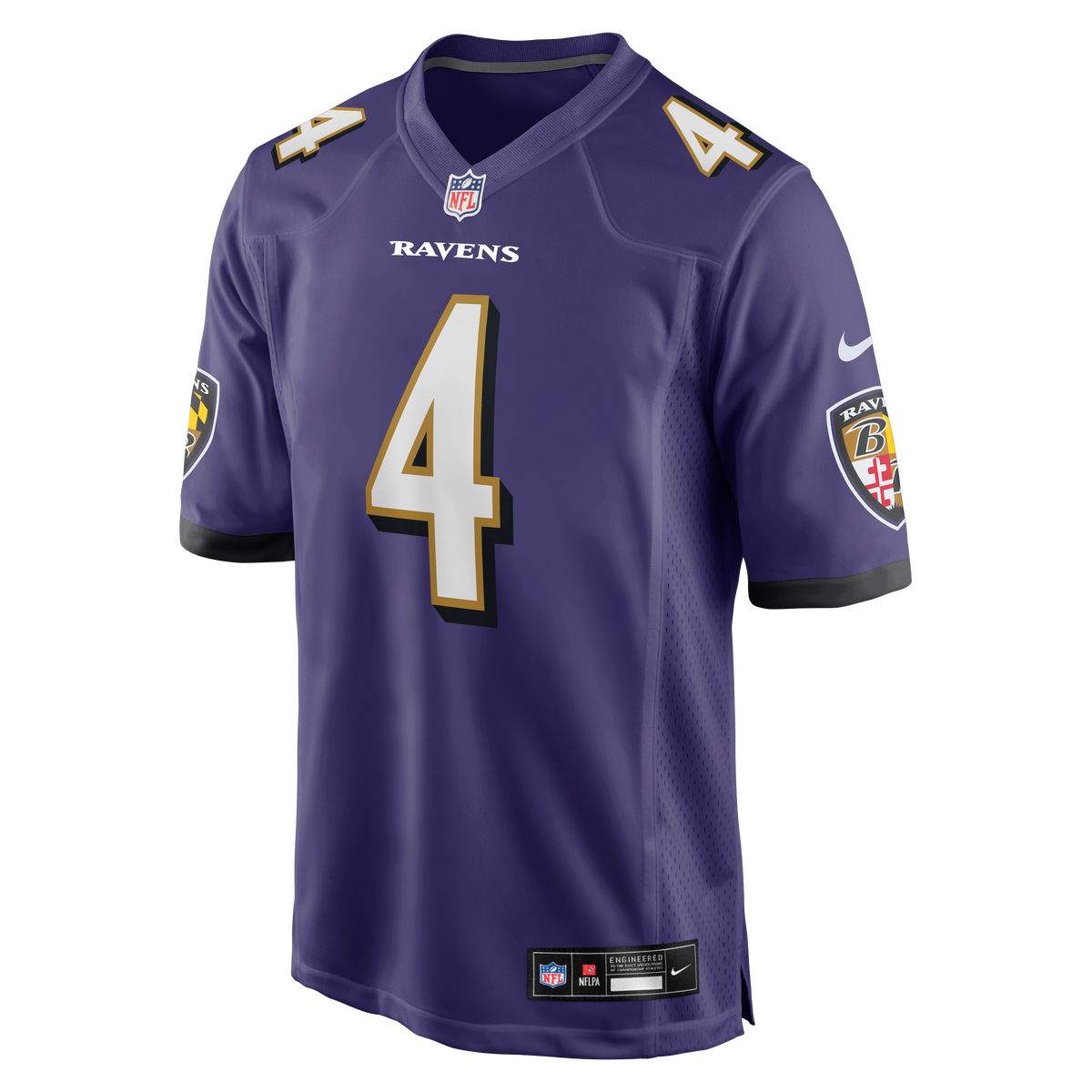 Men's Baltimore Ravens Zay Flowers Nike Purple  Game Jersey