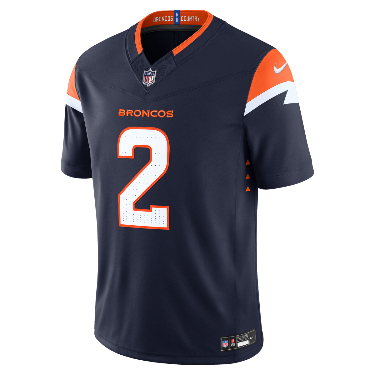Men's Denver Broncos Pat Surtain II Nike White Vapor F.U.S.E. Stitched Limited Jersey