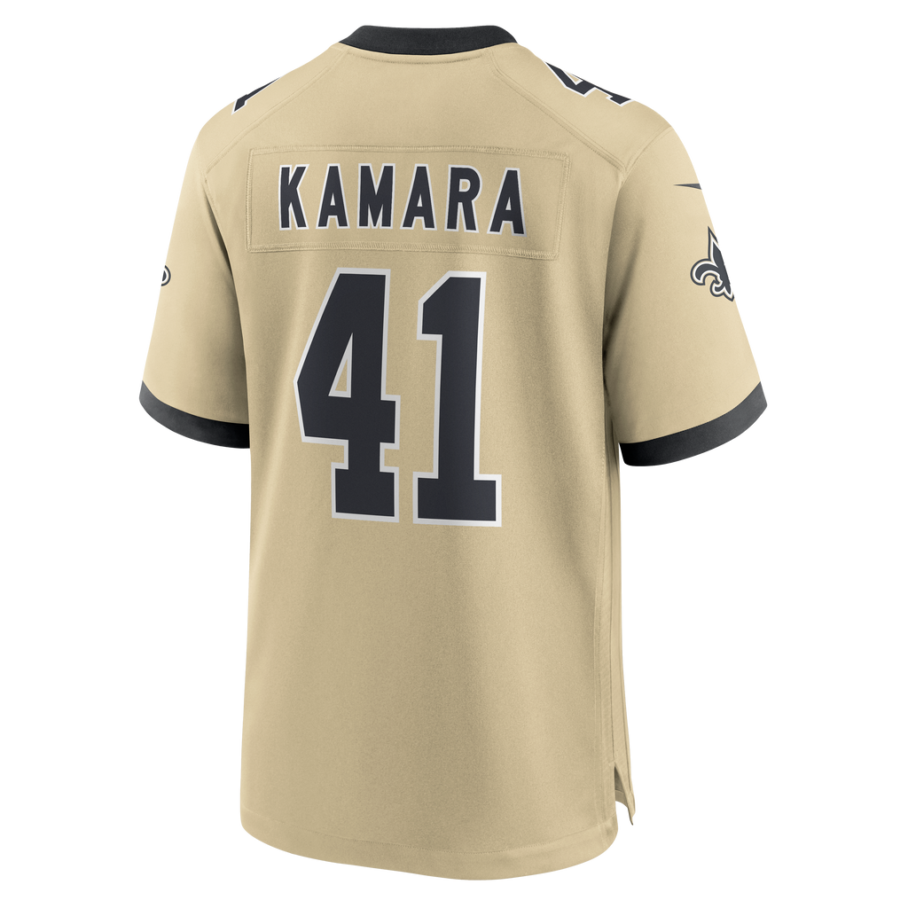 Men's New Orleans Saints Alvin Kamara Nike Gold Gameday Golds Alternate Game Player Jersey