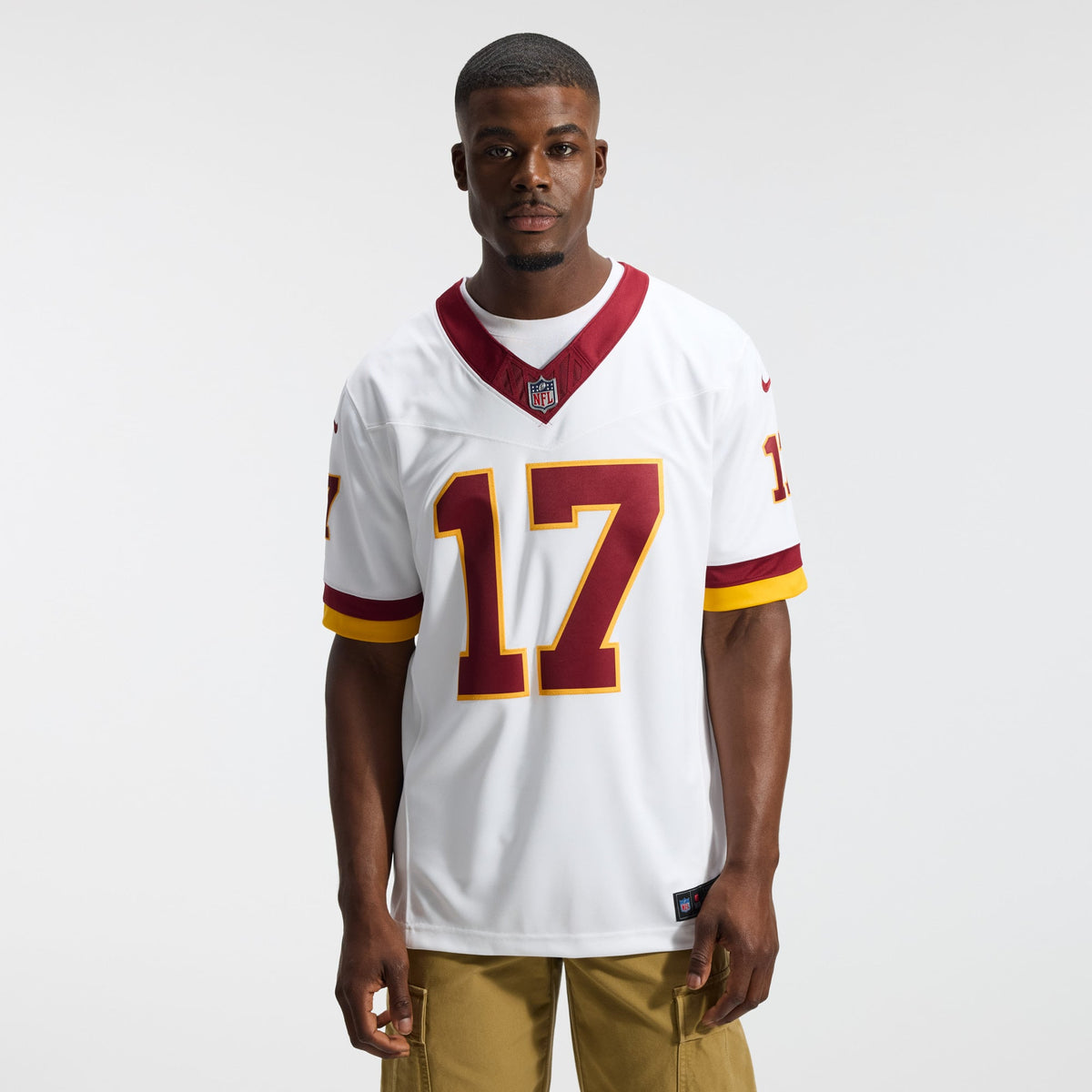 Men's Washington Commanders Terry McLaurin Nike White Vapor F.U.S.E. Stitched Limited Jersey