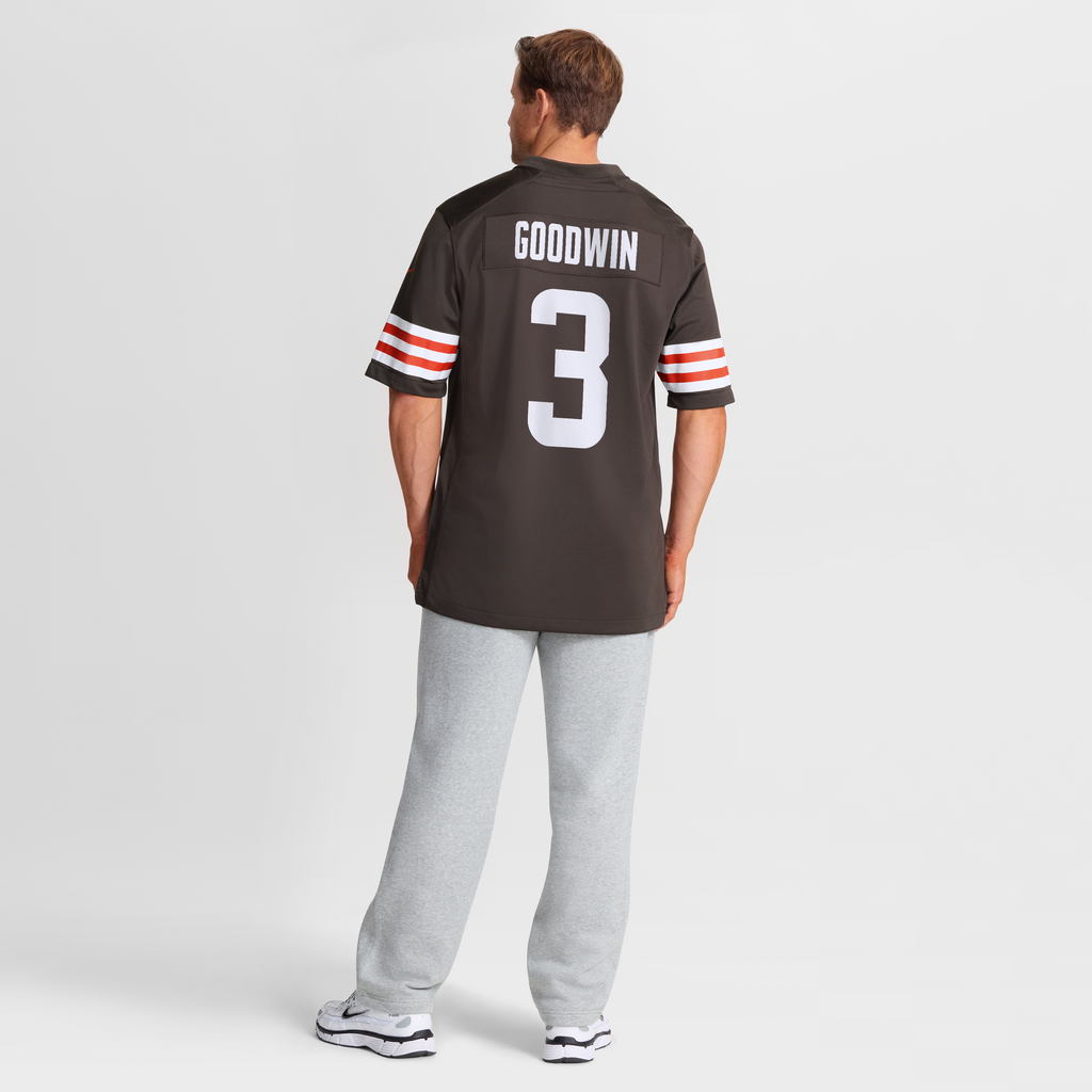 Men's Cleveland Browns Marquise Goodwin Nike  Brown Team Game Jersey