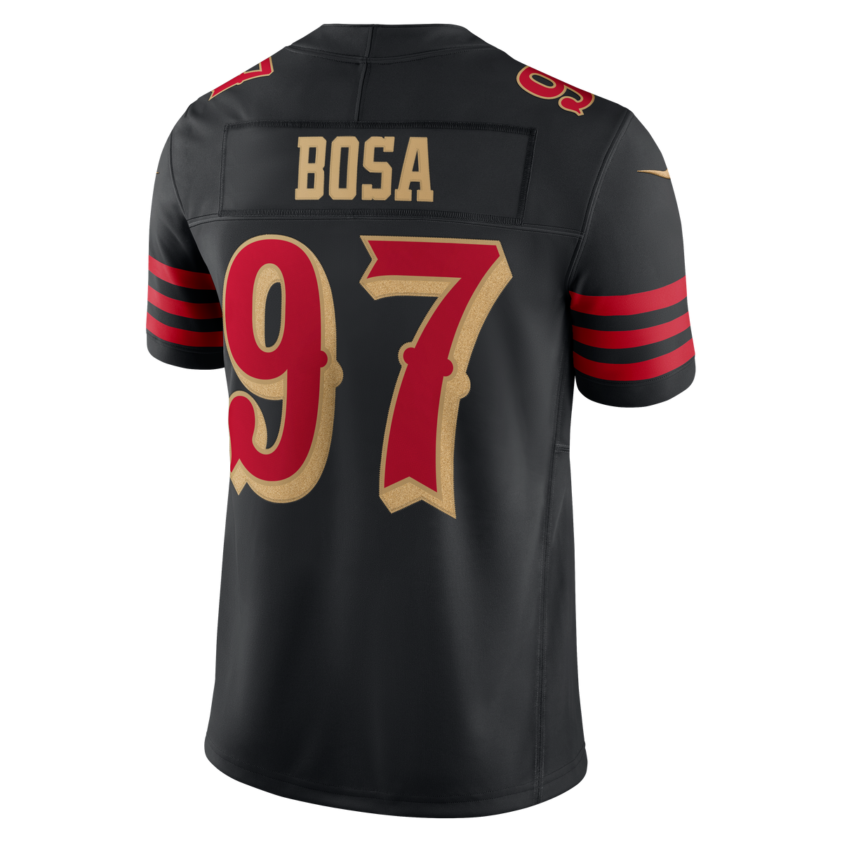 Men's San Francisco 49ers Nick Bosa Nike Black Rivalries Collection Stitched Limited Jersey