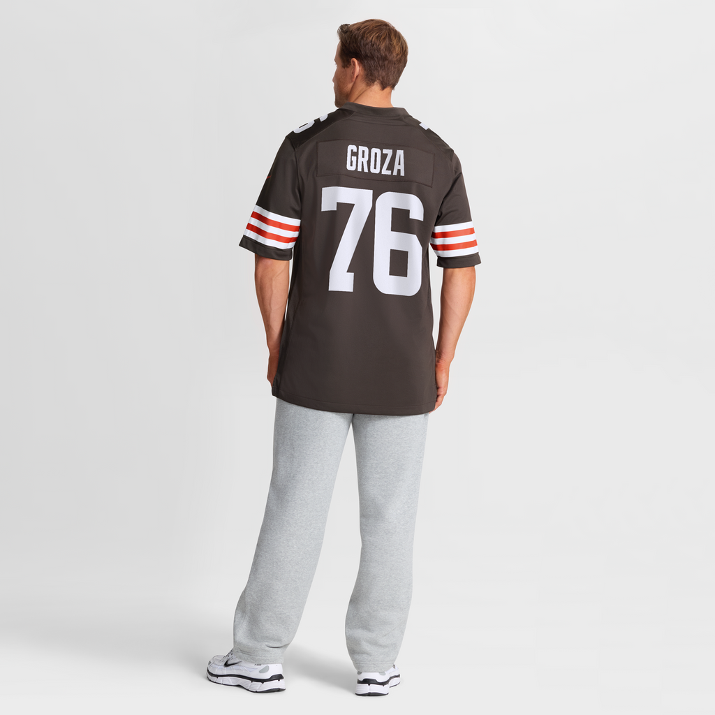 Men's Cleveland Browns Lou Groza Nike Brown Game Retired Player Jersey