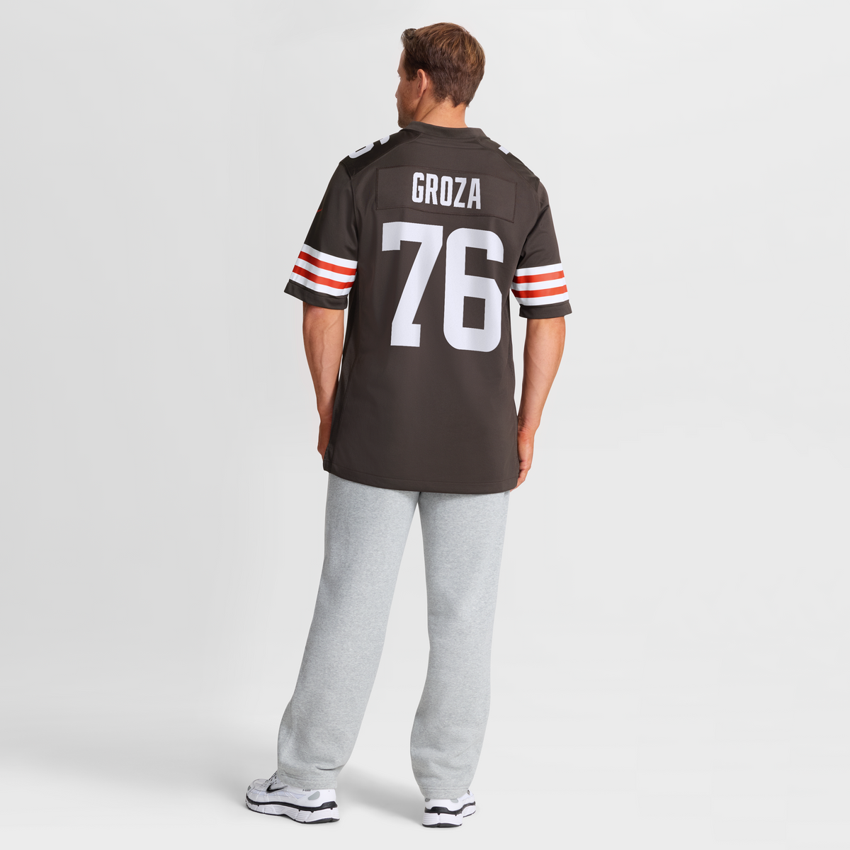 Men's Cleveland Browns Lou Groza Nike Brown Game Retired Player Jersey