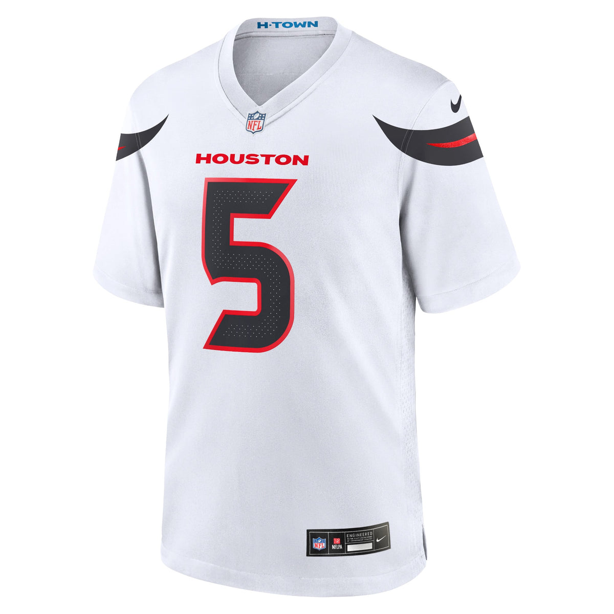 Men's Houston Texans Jalen Pitre Nike Navy Game Jersey