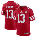 Men's San Francisco 49ers Brock Purdy Nike Scarlet 80th Anniversary Game Jersey