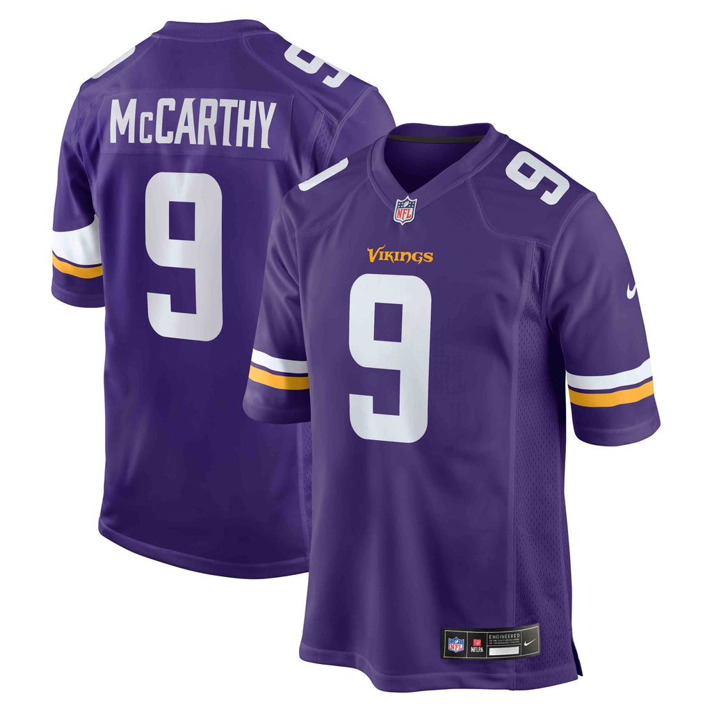 Men's Minnesota Vikings J.J. McCarthy Nike Purple  Player Game Jersey
