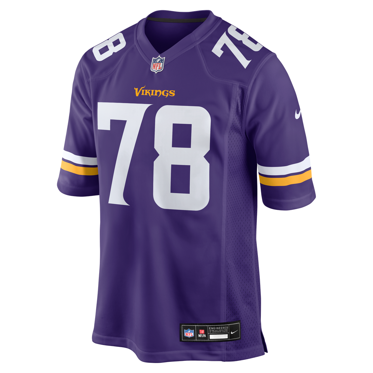 Men's Minnesota Vikings Ryan Kelly Nike  Purple Team Game Jersey