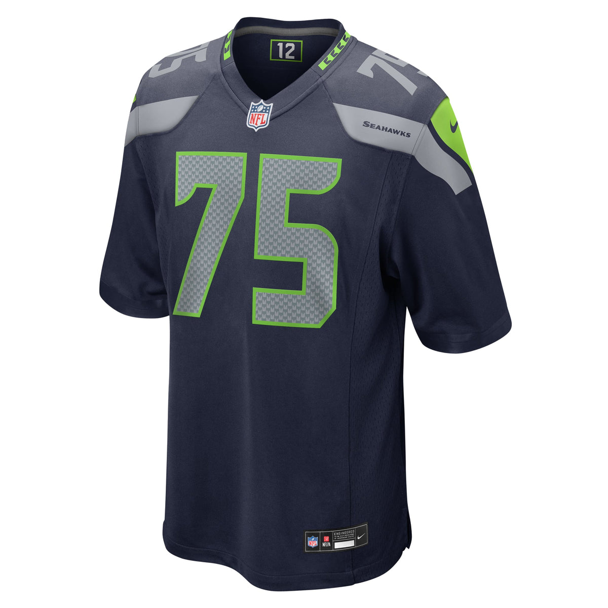 Men's Seattle Seahawks Anthony Bradford Nike  College Navy  Game Jersey