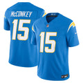 Men's Los Angeles Chargers Ladd McConkey Nike Powder Blue Team Vapor F.U.S.E. Stitched Limited Jersey