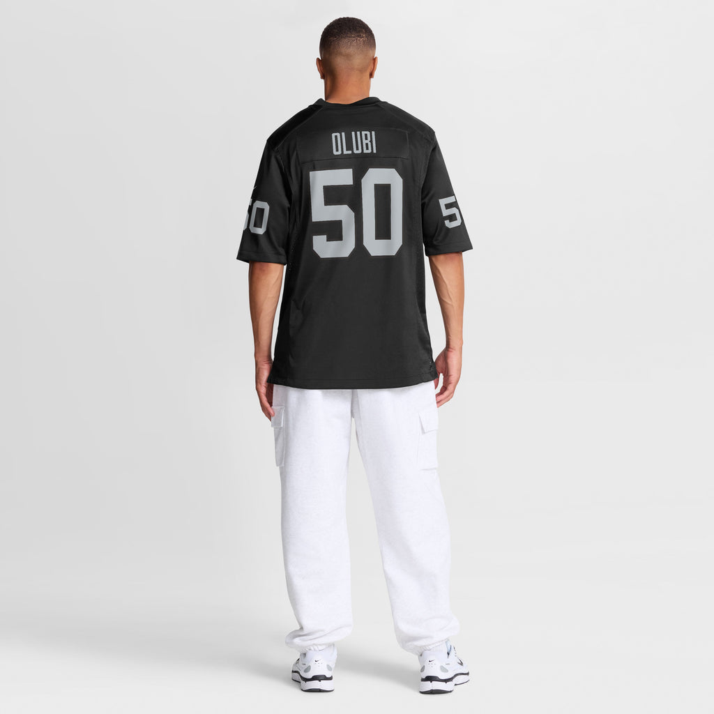 Men's Las Vegas Raiders Segun Olubi Nike  Black Team Game Jersey