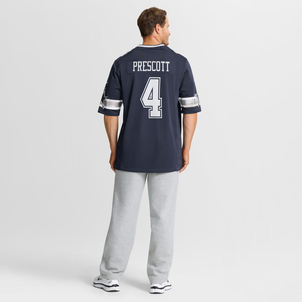 Men's Dallas Cowboys Dak Prescott Nike White Game Team Jersey