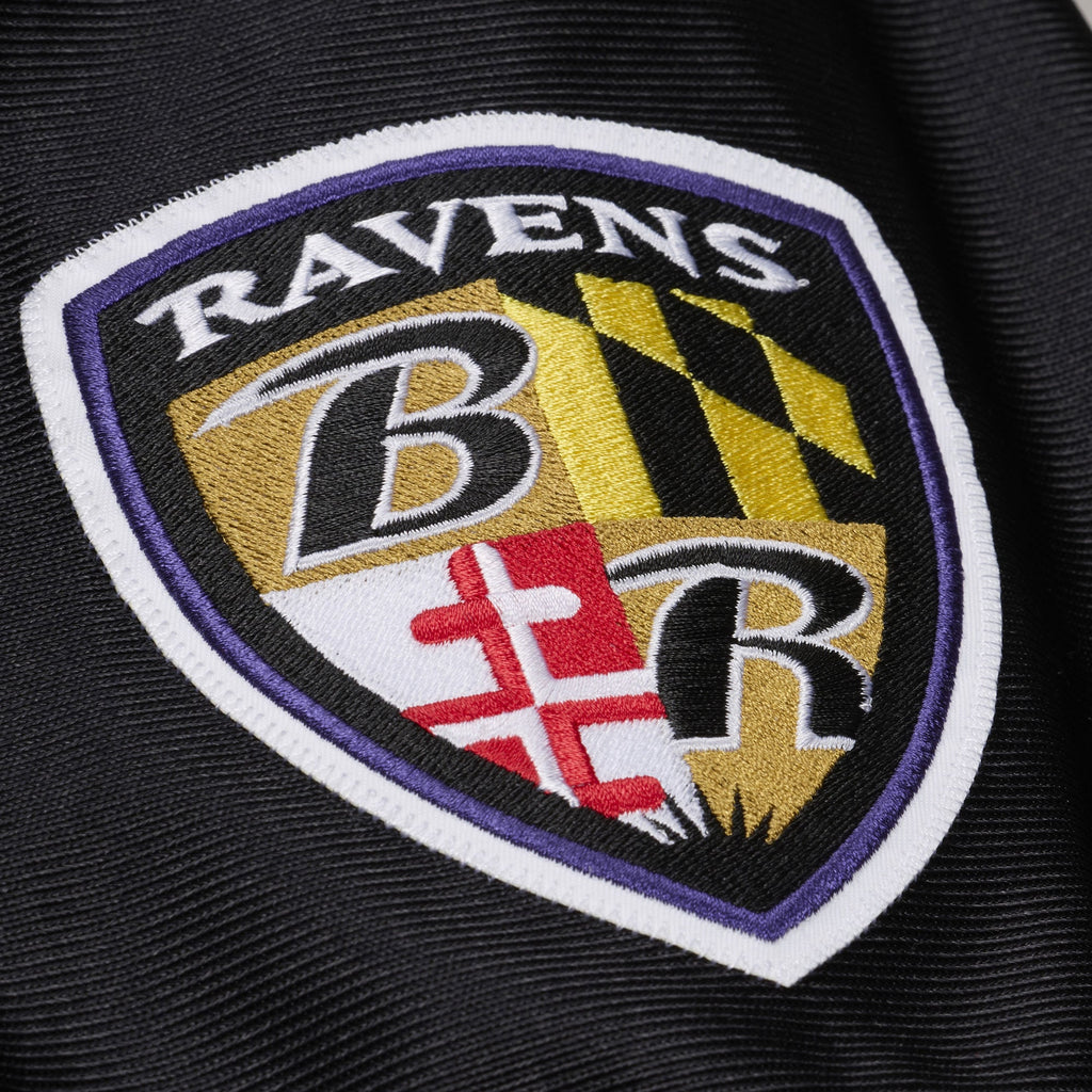 Men's Baltimore Ravens Deion Sanders Mitchell & Ness Black 2005 Authentic Throwback Jersey