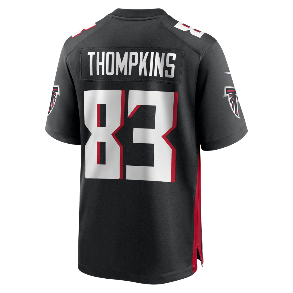 Men's Atlanta Falcons Deven Thompkins Nike  Black Team Game Jersey