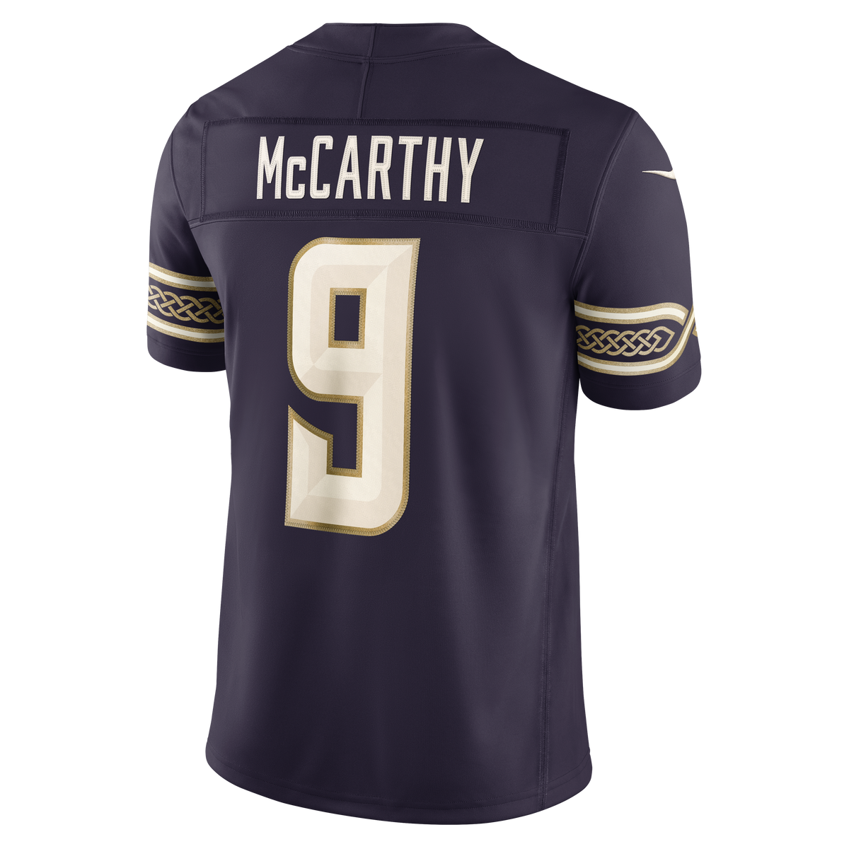 Men's Minnesota Vikings J.J. McCarthy Nike Purple 2026 Rivalries Collection Stitched Limited Jersey